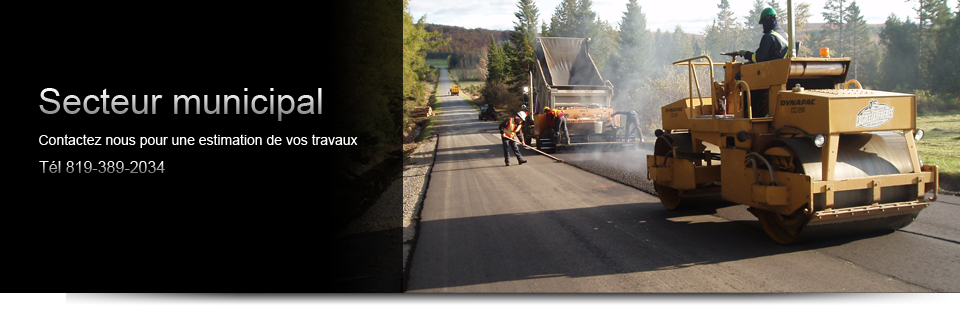 Entrepreneur de pavage pour le municipal