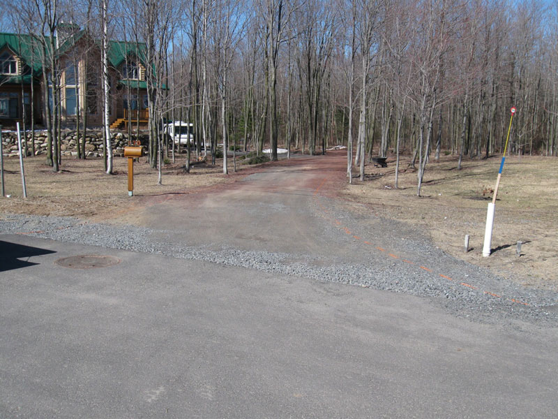 1 - Avant les travaux d'asphaltage