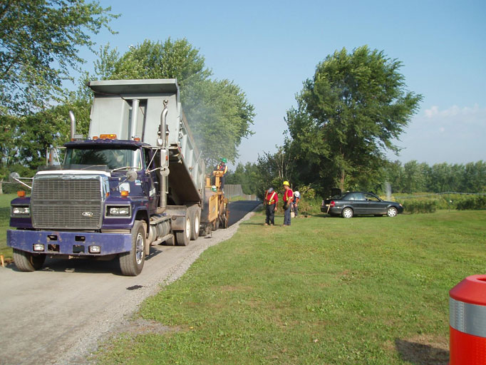 Épandage d'asphalte Secteur routier