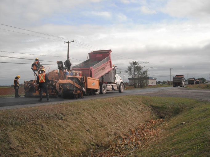 Asphaltage routier Victoriaville Secteur routier
